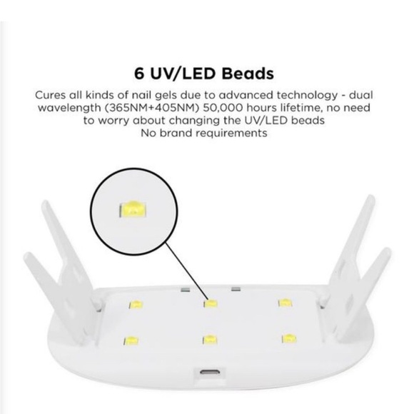 Madam Glam Mini UV/LED Lamp in White - Picture 5 of 5